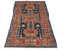 3x5 Blue Rust Aryana Afghan Hand Knotted Veg Dye Wool Area Rug